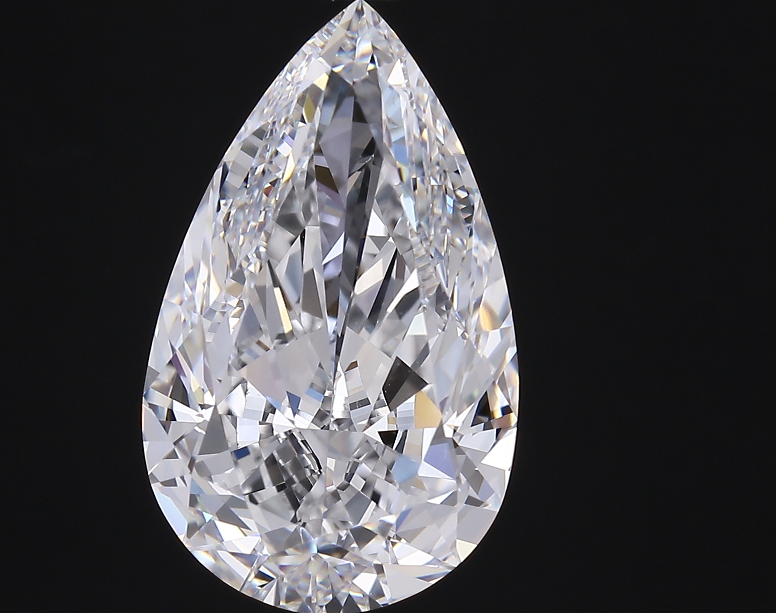 5.03 ct Pear Shape Natural Diamond : D / IF