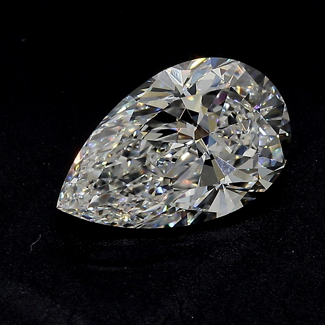 2.11 ct Pear Shape Natural Diamond : H / VVS1