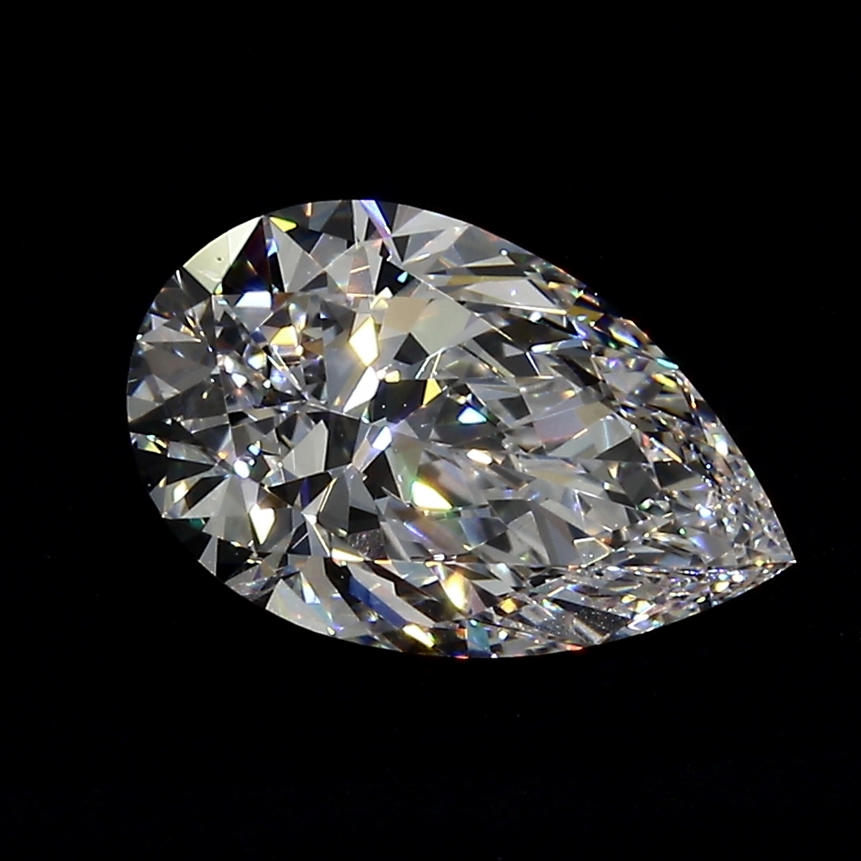 1.68 ct Pear Shape Natural Diamond : D / IF