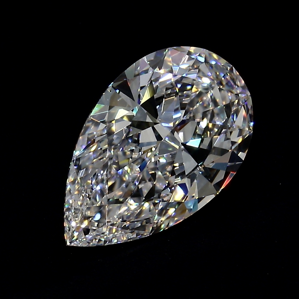 2.02 ct Pear Shape Natural Diamond : D / IF